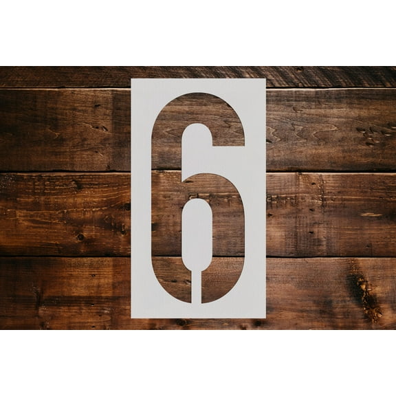 Number Stencil (3"x6")