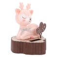 thumbnail image 4 of Cute Deer Shape Solar Shaking Head Animal Ornament, Energy Saving Light Sensor Automatic Movement Ornament for Car Home and Desk, 4 of 7