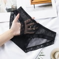 thumbnail image 2 of GHSOHS Womens Underwear Briefs White Thong Silk Panties for Women Underwear Lace Panties High Waisted Plus Size Ladies Brief Cotton Crotch Seamless Underpants Black Pantys Thongs for Women Sexy,M, 2 of 3