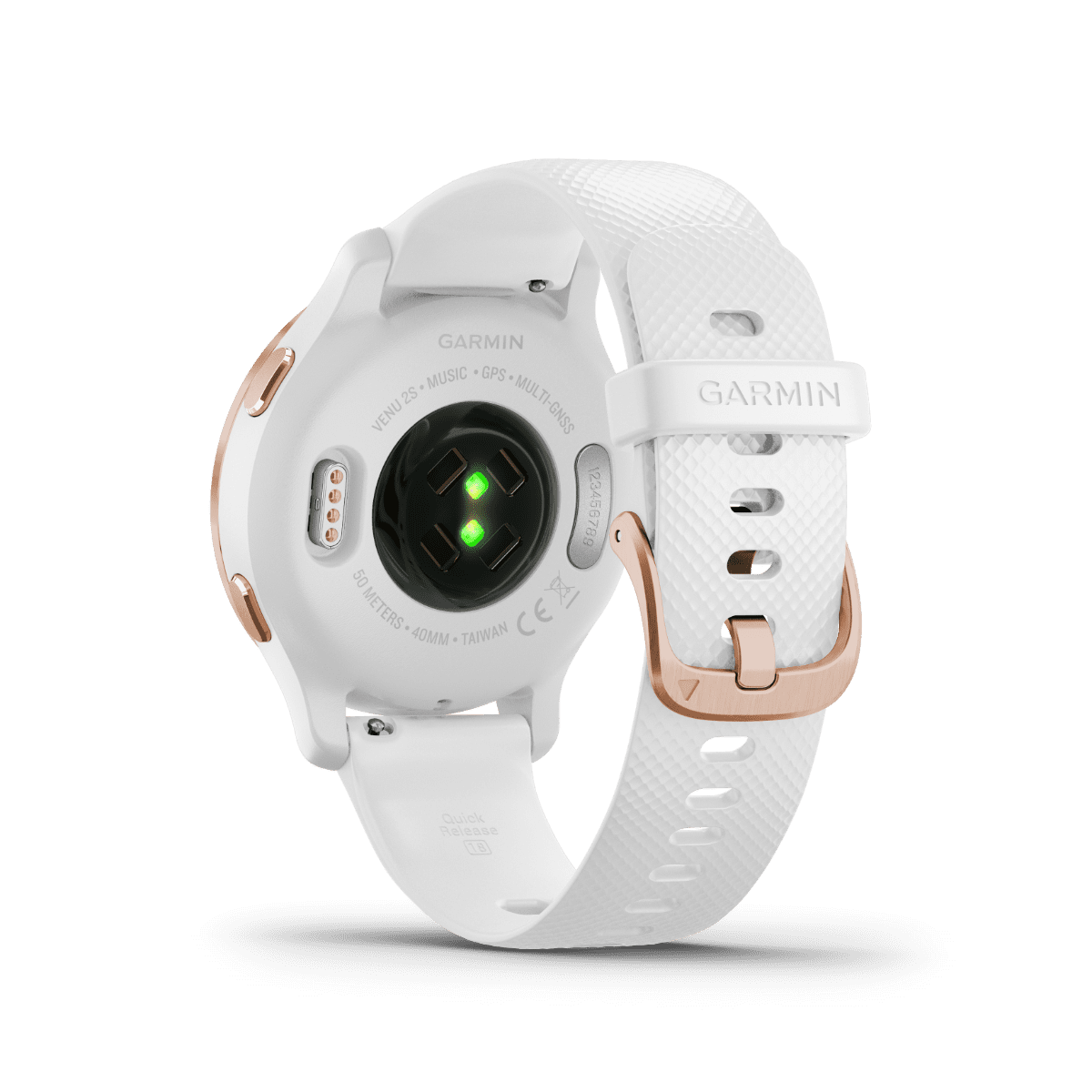 Garmin Venu 2s, Rose Gold Bezel with White Band, GPS Smartwatch (Garmin Certified )
