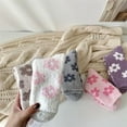 thumbnail image 3 of YooGuoGuo Women's Cottagecore Fuzzy Socks 6Pairs Preppy Cozy Slippers Socks Cute Soft Warm Home Socks Kawaii Sleeping Socking, 3 of 7