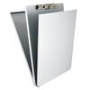 Saunders 10017 0.5 in. Clip Capacity Holds 8.5 in. x 11 in. Sheets A-Holder Aluminum Form Holder - Silver