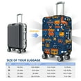 thumbnail image 6 of Balery Luggage Cover Funny Steam Train Print Suitcase Covers for Luggage Elastic Washable Suitcase Protector Fits 18-32 Inch Luggage-X-Large, 6 of 9