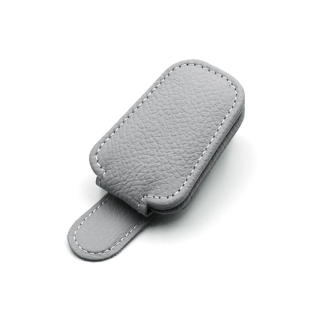 Riwesomey Funda de cuero para gafas de coche con clip para gafas de sol, soporte interior para camión, color gris Type3 NO3 Riwesomey VI015527-03