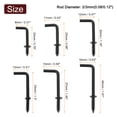 thumbnail image 2 of 120 Pack L Shape Hooks, Right Angle Screw Hooks for Hanging, Black, 2 of 7
