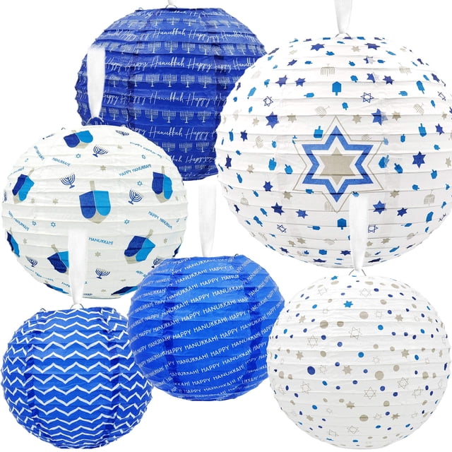 Adornos Colgantes de Faroles para Janucá 6 Piezas de Dreidel Co
