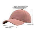 thumbnail image 5 of ZQUUVOU Sun Hat for Men Women Baseball Caps Trucker Hats Fashion Solid Color Adjustable Baseball Sun Hats for Hiking Travel Hot Pink, 5 of 5