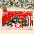 thumbnail image 3 of Christmas Dining Table Napkin Mats Faceless Gnome Table Mat Placemats Kitchen Table Western Food Napkins Tablecloth, 3 of 10