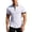 White, variant on Mens Knit Polo Shirt Short Sleeve Hollow Out Knit Shirt Texture Knitted Polo Khaki L