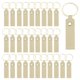 thumbnail image 1 of Uxcell 40 Pcs Llaveros de Cuero PU en Blanco para Grabado Láser Kit de Llaveros con Anillos para Suministros de DIY Regalos (Caqui, 3.7" x 0.7"), 1 of 6