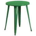 thumbnail image 4 of Flash Furniture Chauncey Commercial Grade 24" Round Green Metal Indoor-Outdoor Table Set with 4 Cafe Chairs, 4 of 5