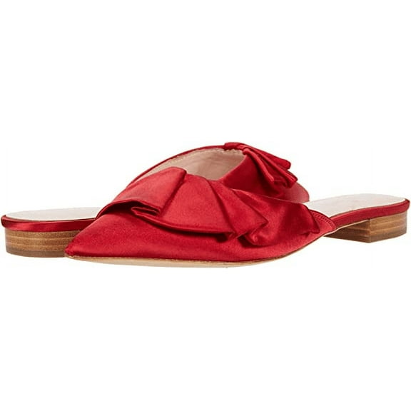 Kate Spade New York RED SATIN Women's Faryn Ballet Flat,US 8.5M