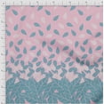 thumbnail image 2 of oneOone Polyester Lycra Blush Pink Fabric Leaves Panel Craft Projects Decor Fabric Printed By The Yard 56 Inch Wide, 2 of 3