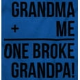 thumbnail image 2 of Grandma Plus Me Is One Broke Grandpa Romper Boys or Girls Infant Baby Brisco Brands 12M, 2 of 6