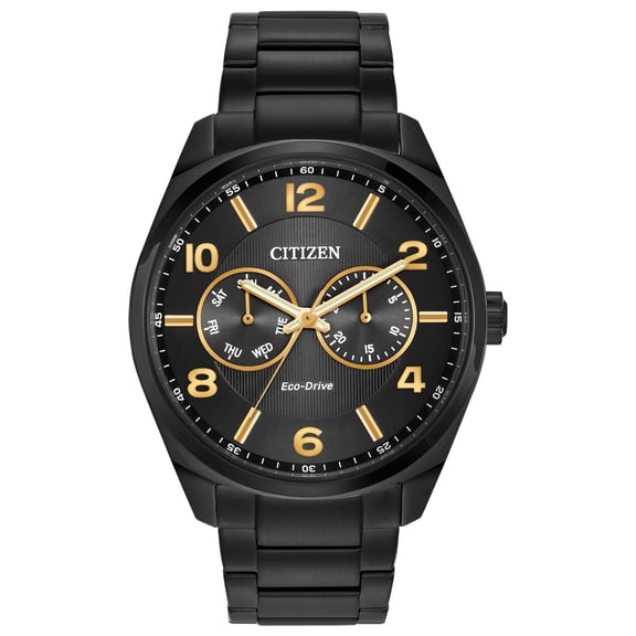 Citizen Men's Eco-Drive Black IP Stainless Steel Watch AO9025-56E