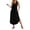 Z-Black21, variant on JIAYUE Women's Dress A-Line Mid-Calf Casual Sleeveless Tank With Pockets Summer Beach Solid Color V Neck Classic Female Dresses