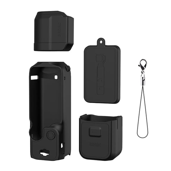 Camera Body Silicone Case Cover for DJI OSMO POCKET 3 Housing Shell with Lens Protective Cap Display Blackout