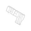 Genuine OE Mercedes-Benz Seat Back Assembly - 210-920-92-30-8G70