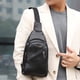 thumbnail image 5 of Bandolera de Cuero para Hombre | Bandolera Impermeable Suave de un Hombro Cruzada para Hombre | Bolso de Hombro Delgado para Viajes de Negocios Casuales, Marrón Caqui, 5 of 8