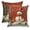 Red-2, variant on Snowman Christmas Red Throw Pillow Covers 18x18 Set of 2,Winter Xmas Linen Pillow Cases for Bedroom Sofa Couch