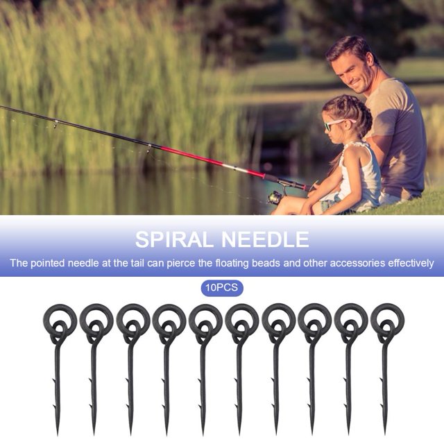 10x Bait Spike Hook Bait Sting Boilies Hair Rig Carp Fishing Tackle (10mm)