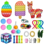 Multitrust 27Pcs Sensory Fidget Toy Set 27Pcs Colorful Anti-Anxiety Stress Relief Toys