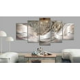 thumbnail image 2 of Tiptophomedecor Glamour Canvas Wall Art - Sparkling Dandelions Beige 5 Piece - Stretched & Framed Ready To Hang Art, 2 of 4
