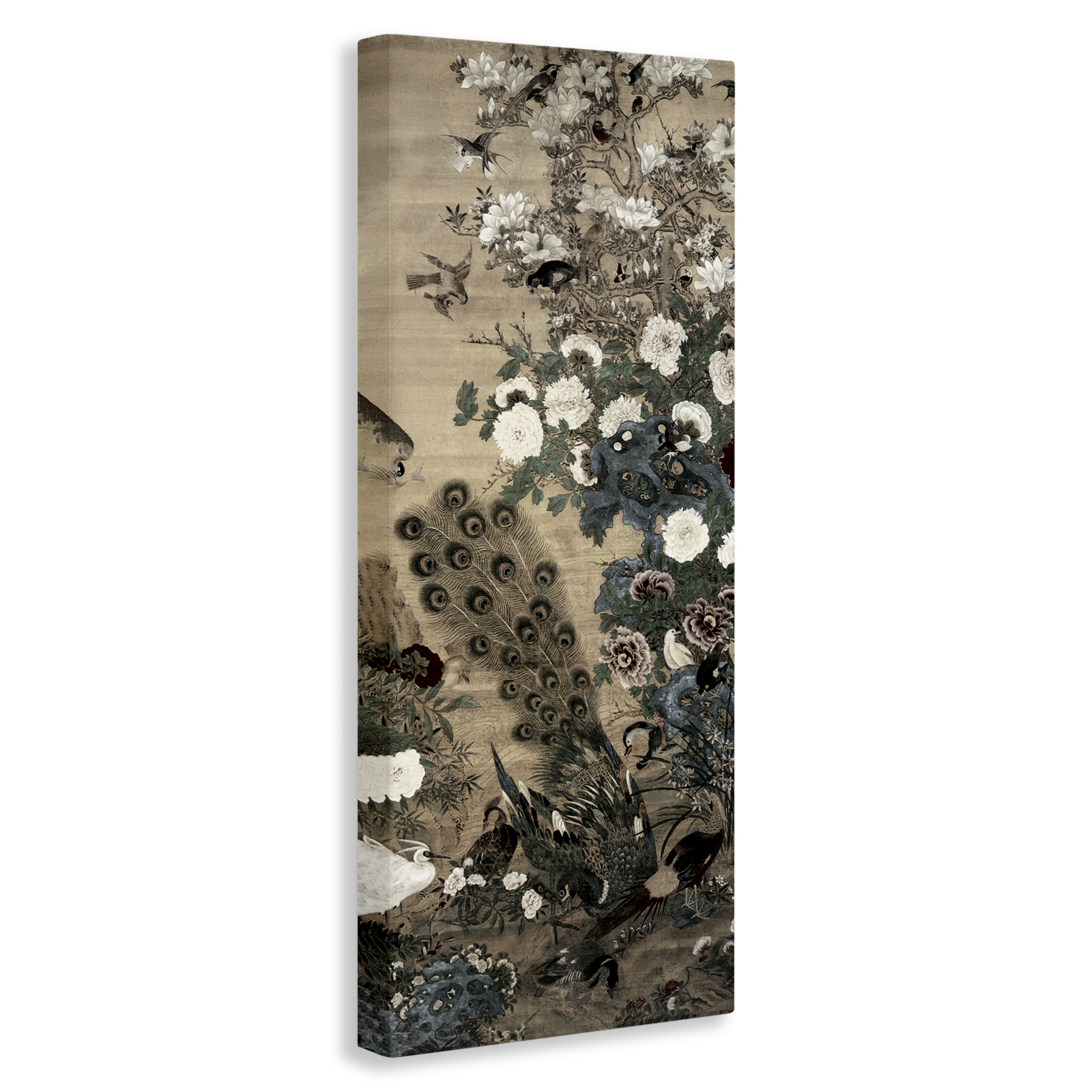 Ornate Silk And Moonlight Canvas Wall Art, design by Vintage Hustle