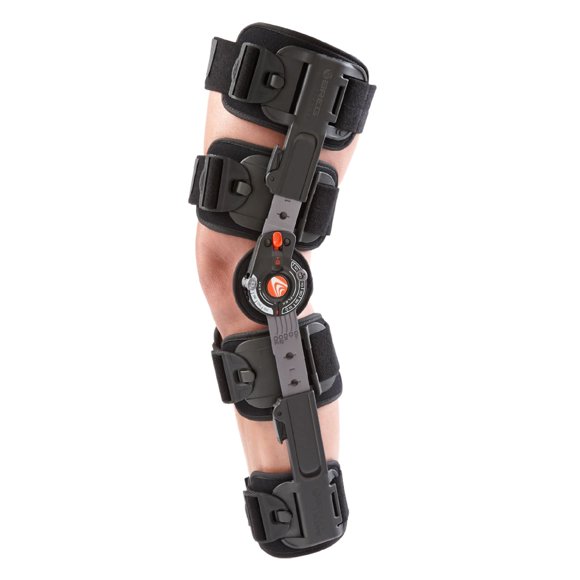 BREG '08814 Attelle, Orthopédique, Genou en Mousse Charnière Télescopique Sangle de Verrouillage Clip Rapide Boucle T-Scope Sans Latex