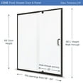 thumbnail image 3 of Miseno Msdc6069 Purify 69" High X 60" Wide Semi-Framed Pivot Shower Door - Nickel, 3 of 6