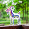 thumbnail image 4 of WYZCTTD Crystal Goat Figurine, Glass Ram Standing Statue, Collectible Mountain Goat Animal Paperweight for Home Office Tabletop Decor, 4 of 6