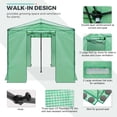 thumbnail image 3 of EAGLE PEAK 12x8 Portable Large Walk-in Instant Greenhouse with Support Pole, Pop-up Outdoor Plant Gardening Green House Canopy, Green, 3 of 10