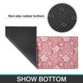 thumbnail image 6 of Pink Pioneer Flower and Paisley Pattern Kitchen Rugs Sets Of 2,Anti Fatigue Kitchen Mat Rugs Non Slip Washable,Decorative Kitchen Floor Mats for Kitchen,Sink,Laundry,17"x30"+17"x47", 6 of 7