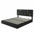 thumbnail image 4 of Queen Size Upholstered Platform Bed with Hydraulic Storage System,No Box Spring Needed,Black, 4 of 6