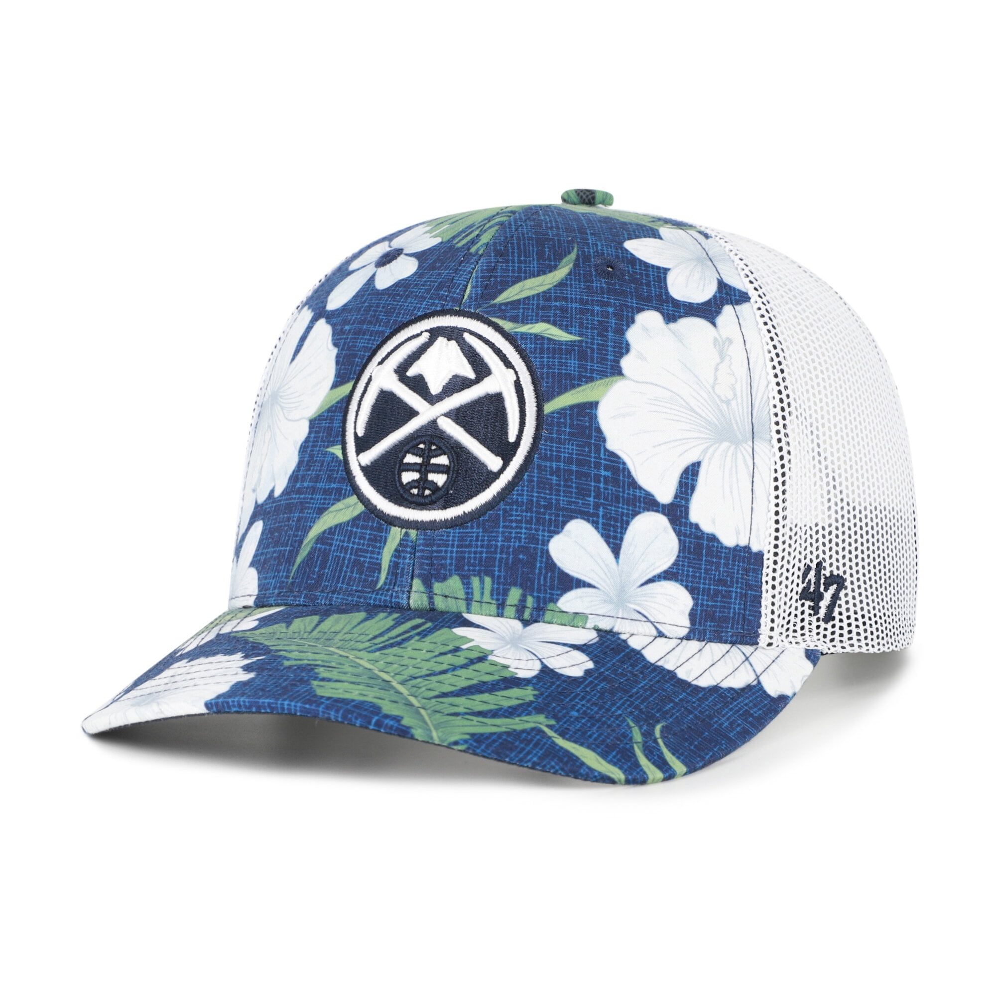 Men's '47 Navy Denver Nuggets Beach Side Trucker Adjustable Hat