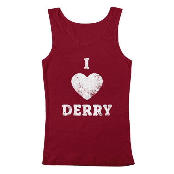 GEEK TEEZ I Love Derry Original Artwork Inspired by IT Women's Tank Top Red Small