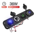 thumbnail image 3 of iSpchen Dual Usb Charger Qc3.0 Cigarette Lighter Socket Splitter 250W Waterproof 12V Adapter Outlet Time Clock Led Display Red Light, 3 of 10