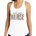 thumbnail image 2 of Med-Surg Nurse Leopard Print Tank Top Fitted Racerback Women's Medium Heather Grey, 2 of 5
