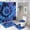 AA-6, variant on Tie-Dye Blue Swirl Pattern Shower Curtain Waterproof Bathroom Curtain Set with Hooks Home Decor Bathroom Curtains 4pcs