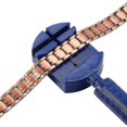 thumbnail image 5 of Pulsera de cobre para hombres Pulsera ancha de terapia magnética para aliviar el dolor de la artritis Pulsera de cobre al 99,9% con imanes fuertes Pulseras ajustables con eslabones de 9 "S, 5 of 5