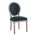 thumbnail image 3 of Modway Indulge Channel Tufted Fabric Dining Chair in White, 3 of 9