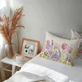 thumbnail image 6 of Lumbar Pillow Covers 20x12 Inch Set of 2, Spring Floral Waterproof Outdoor Pillow Covers, Pink Tulip Summer Botanical Rustic Decorative Cushion Pillowcases for Couch, Sofa, Bed, Garden, Patio, 6 of 9