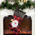 thumbnail image 5 of ziyahi Christmas Gift Socks Plush Christmas Stocking With Hanging Rope Xmas Tree Ornament Decorations, 5 of 5