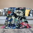 thumbnail image 2 of Shiartex  Floral Flower Blanket Spring Summer Flowers Decoration for Bedroom Boho Gifts for Women Men Kids Boys Girls Retro Soft Plush Throw Blanket White, 2 of 6