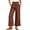 Rust Red, variant on Womens Pants Linen Summer Casual Pants for Women Wide Leg Loose Drawstring Pants with Pocket Lightweight Lounge Comfort Pant Womens Clothes Trousers Slacks