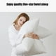 thumbnail image 4 of Relleno de almohada estándar para cama | Núcleo de almohada blanco de 74 x 48 cm con relleno de apoyo | Transpirable y lavable para dormir cómodamente, 4 of 6