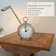 thumbnail image 3 of 1 reloj despertador redondo luminoso de forma clásica con luz nocturna., 3 of 6