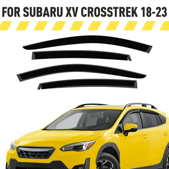 AEROGUYS Tape-On Window Deflectors Extra Durable Window Visors Rain Guards Fit for Subaru XV Crosstrek 2018-2023/Impreza 2017-2023,Sun Visors,Wind Deflectors,Vent Visors,Car Accessories - 4pcs. AG0110