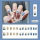 thumbnail image 4 of Parche para uñas HUOGUO, azul, extraíble con pegamento, 24 unidades, manicura corta, 4 of 4
