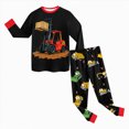 thumbnail image 5 of NOLDARES Kids Pajamas Sets Boys Girls 2-Piece Sleepwear Set Cotton Long Sleeve Casual Kids Clothes,Red,2-3 Y, 5 of 5